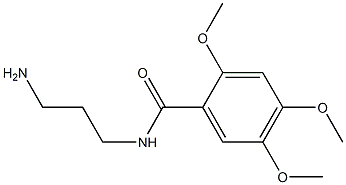 N-(3-aminopropyl)-2,4,5-trimethoxybenzamide 结构式