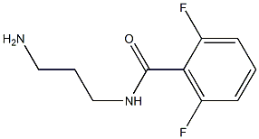 N-(3-aminopropyl)-2,6-difluorobenzamide 结构式