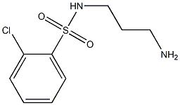 N-(3-aminopropyl)-2-chlorobenzene-1-sulfonamide 结构式