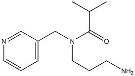 N-(3-aminopropyl)-2-methyl-N-(pyridin-3-ylmethyl)propanamide 结构式