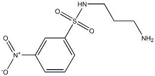 N-(3-aminopropyl)-3-nitrobenzenesulfonamide 结构式
