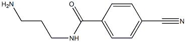 N-(3-aminopropyl)-4-cyanobenzamide 结构式