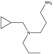 N-(3-aminopropyl)-N-(cyclopropylmethyl)-N-propylamine 结构式