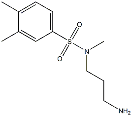 N-(3-aminopropyl)-N,3,4-trimethylbenzene-1-sulfonamide 结构式