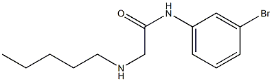 N-(3-bromophenyl)-2-(pentylamino)acetamide 结构式