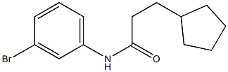 N-(3-bromophenyl)-3-cyclopentylpropanamide 结构式