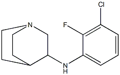 N-(3-chloro-2-fluorophenyl)-1-azabicyclo[2.2.2]octan-3-amine 结构式