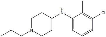 N-(3-chloro-2-methylphenyl)-1-propylpiperidin-4-amine 结构式