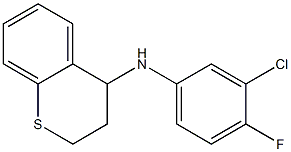 N-(3-chloro-4-fluorophenyl)-3,4-dihydro-2H-1-benzothiopyran-4-amine 结构式