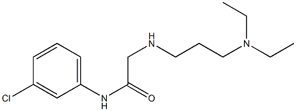 N-(3-chlorophenyl)-2-{[3-(diethylamino)propyl]amino}acetamide 结构式