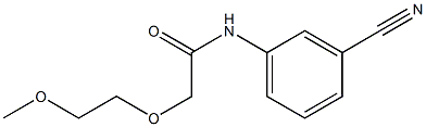 N-(3-cyanophenyl)-2-(2-methoxyethoxy)acetamide 结构式