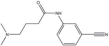 N-(3-cyanophenyl)-4-(dimethylamino)butanamide 结构式