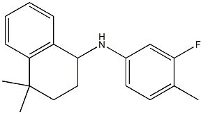 N-(3-fluoro-4-methylphenyl)-4,4-dimethyl-1,2,3,4-tetrahydronaphthalen-1-amine 结构式