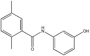 N-(3-hydroxyphenyl)-2,5-dimethylbenzamide 结构式