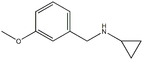 N-(3-methoxybenzyl)cyclopropanamine 结构式