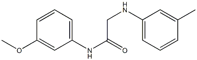 N-(3-methoxyphenyl)-2-[(3-methylphenyl)amino]acetamide 结构式