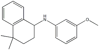 N-(3-methoxyphenyl)-4,4-dimethyl-1,2,3,4-tetrahydronaphthalen-1-amine 结构式