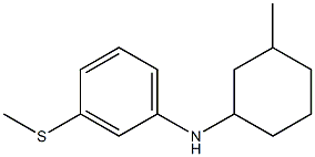 N-(3-methylcyclohexyl)-3-(methylsulfanyl)aniline 结构式