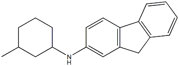 N-(3-methylcyclohexyl)-9H-fluoren-2-amine 结构式
