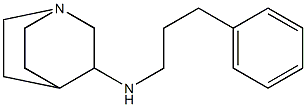 N-(3-phenylpropyl)-1-azabicyclo[2.2.2]octan-3-amine 结构式