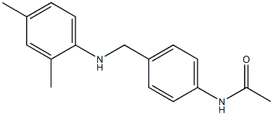 N-(4-{[(2,4-dimethylphenyl)amino]methyl}phenyl)acetamide 结构式