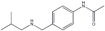 N-(4-{[(2-methylpropyl)amino]methyl}phenyl)acetamide 结构式