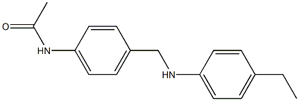 N-(4-{[(4-ethylphenyl)amino]methyl}phenyl)acetamide 结构式