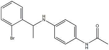 N-(4-{[1-(2-bromophenyl)ethyl]amino}phenyl)acetamide 结构式