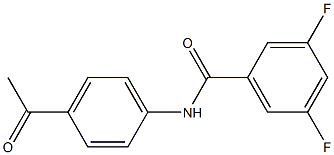 N-(4-acetylphenyl)-3,5-difluorobenzamide 结构式