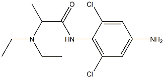 N-(4-amino-2,6-dichlorophenyl)-2-(diethylamino)propanamide 结构式