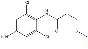 N-(4-amino-2,6-dichlorophenyl)-3-(ethylsulfanyl)propanamide 结构式