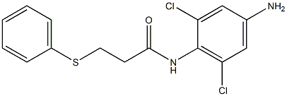 N-(4-amino-2,6-dichlorophenyl)-3-(phenylsulfanyl)propanamide 结构式