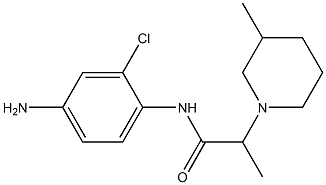 N-(4-amino-2-chlorophenyl)-2-(3-methylpiperidin-1-yl)propanamide 结构式