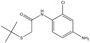 N-(4-amino-2-chlorophenyl)-2-(tert-butylsulfanyl)acetamide 结构式