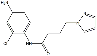 N-(4-amino-2-chlorophenyl)-4-(1H-pyrazol-1-yl)butanamide 结构式