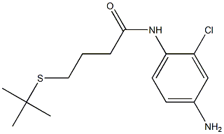 N-(4-amino-2-chlorophenyl)-4-(tert-butylsulfanyl)butanamide 结构式