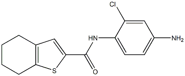 N-(4-amino-2-chlorophenyl)-4,5,6,7-tetrahydro-1-benzothiophene-2-carboxamide 结构式