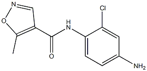 N-(4-amino-2-chlorophenyl)-5-methylisoxazole-4-carboxamide 结构式