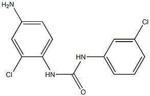 N-(4-amino-2-chlorophenyl)-N'-(3-chlorophenyl)urea 结构式