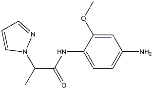 N-(4-amino-2-methoxyphenyl)-2-(1H-pyrazol-1-yl)propanamide 结构式