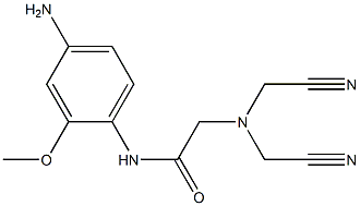 N-(4-amino-2-methoxyphenyl)-2-[bis(cyanomethyl)amino]acetamide 结构式