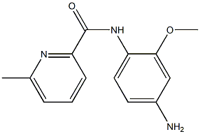 N-(4-amino-2-methoxyphenyl)-6-methylpyridine-2-carboxamide 结构式
