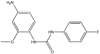 N-(4-amino-2-methoxyphenyl)-N'-(4-fluorophenyl)urea 结构式