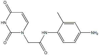 N-(4-amino-2-methylphenyl)-2-(2,4-dioxo-1,2,3,4-tetrahydropyrimidin-1-yl)acetamide 结构式