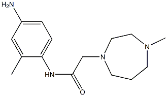 N-(4-amino-2-methylphenyl)-2-(4-methyl-1,4-diazepan-1-yl)acetamide 结构式