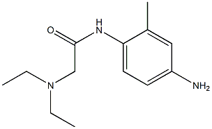 N-(4-amino-2-methylphenyl)-2-(diethylamino)acetamide 结构式