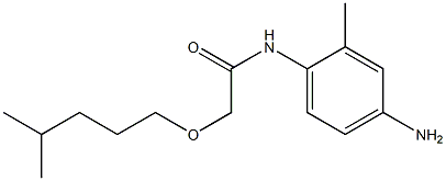 N-(4-amino-2-methylphenyl)-2-[(4-methylpentyl)oxy]acetamide 结构式