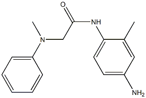 N-(4-amino-2-methylphenyl)-2-[methyl(phenyl)amino]acetamide 结构式