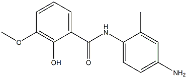 N-(4-amino-2-methylphenyl)-2-hydroxy-3-methoxybenzamide 结构式