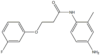 N-(4-amino-2-methylphenyl)-3-(3-fluorophenoxy)propanamide 结构式